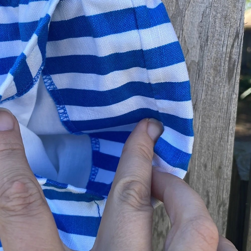 J. Crew Blue Stripe Shorts Sz 6 EUC